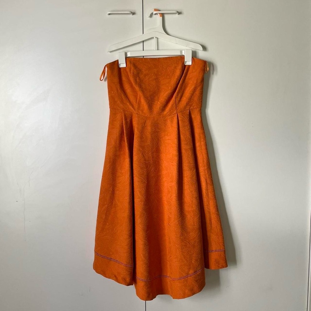 Orange Eva Mendes dress 🍊🧡